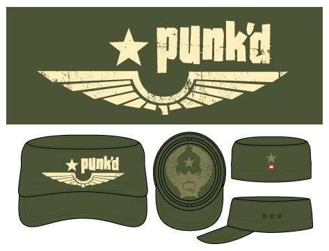 Punk'd Military Style Hat